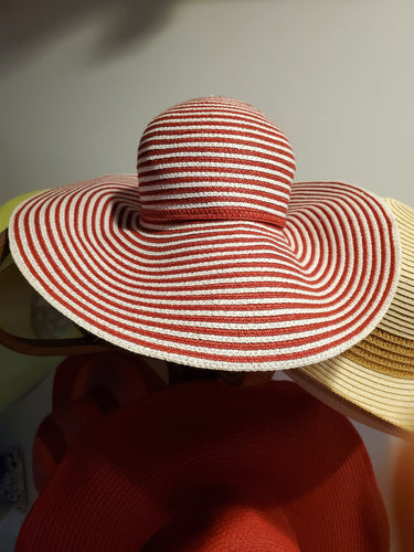 White and Red Hat