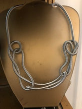 Load image into Gallery viewer, Silver Knotted Flexible Necklace