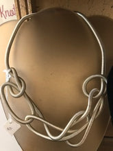 Load image into Gallery viewer, Silver Knotted Flexible Necklace